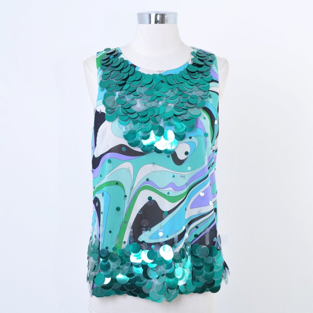 Vintage Emilio Pucci Sequin Top